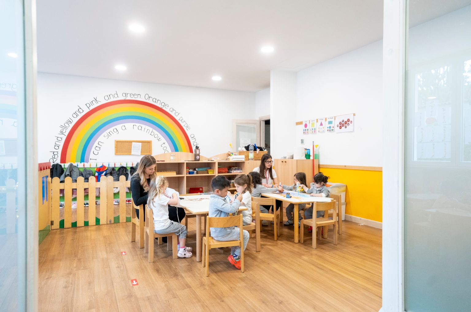 La stanza arcobaleno alla BBS Nursery